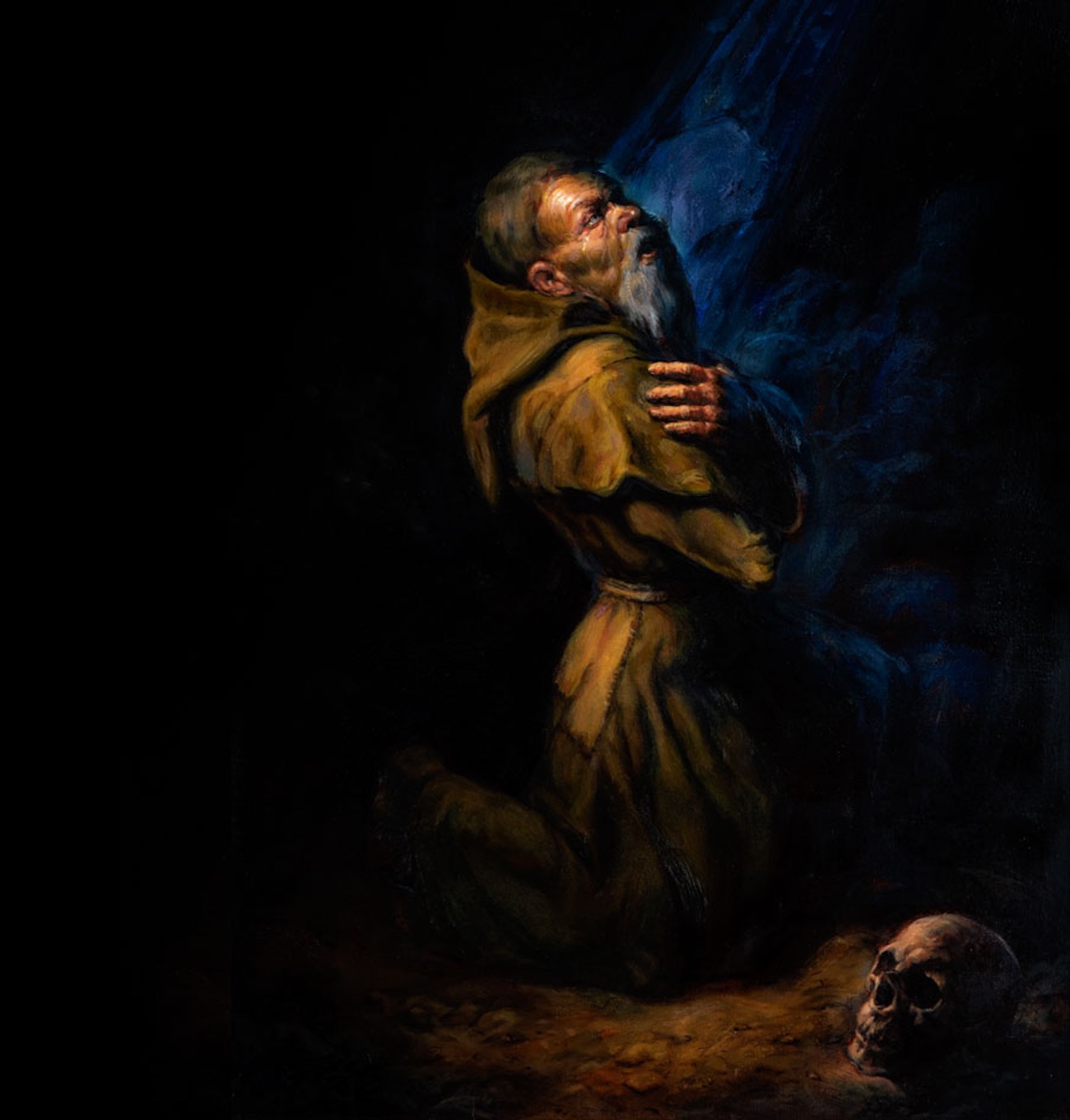 Monk artwork from the gothic thriller Cryptica by Paul Laane